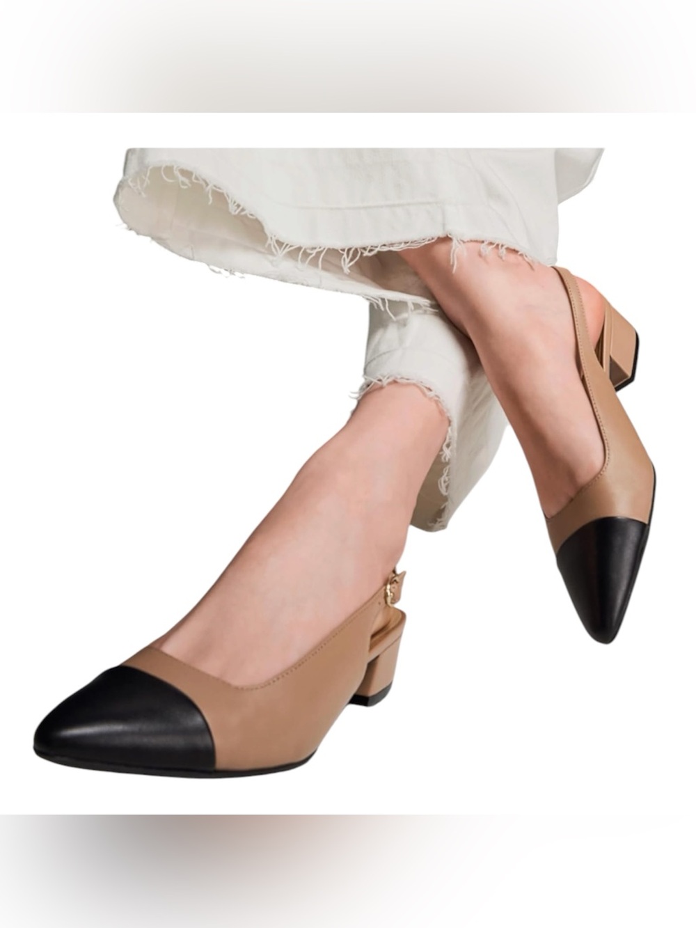 Naturalizer Banks Leather Pointed Toe Slingback Shoes Womens sz 11 M  Toe Cap